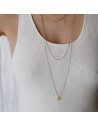 AURA long necklace - Diamantée chain