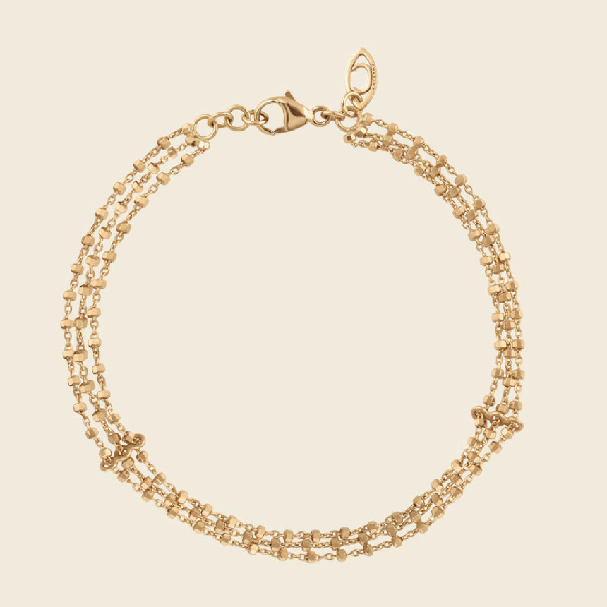 DIAMANTÉE triple chain bracelet
