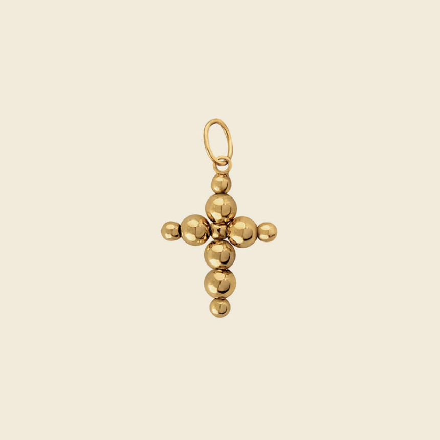 Gold ORIGIN cross pendant