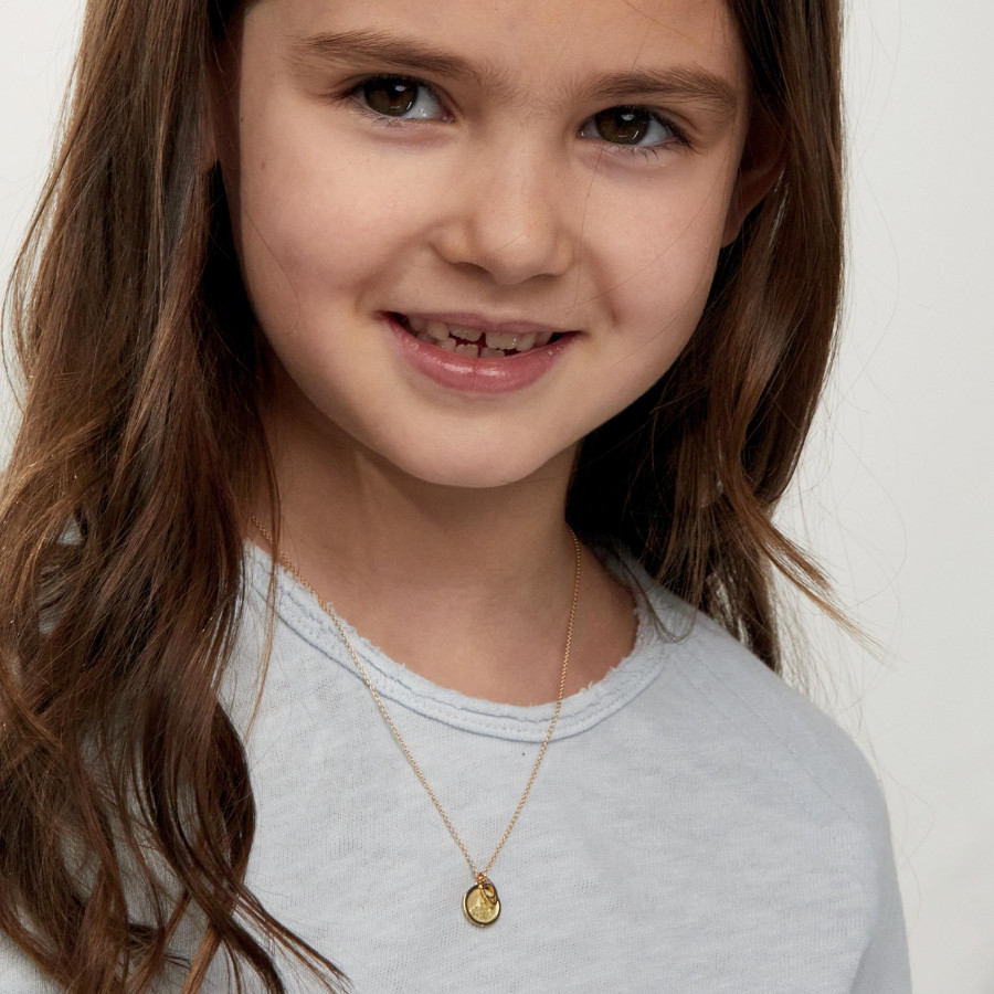 Gold necklace for little on sale girl