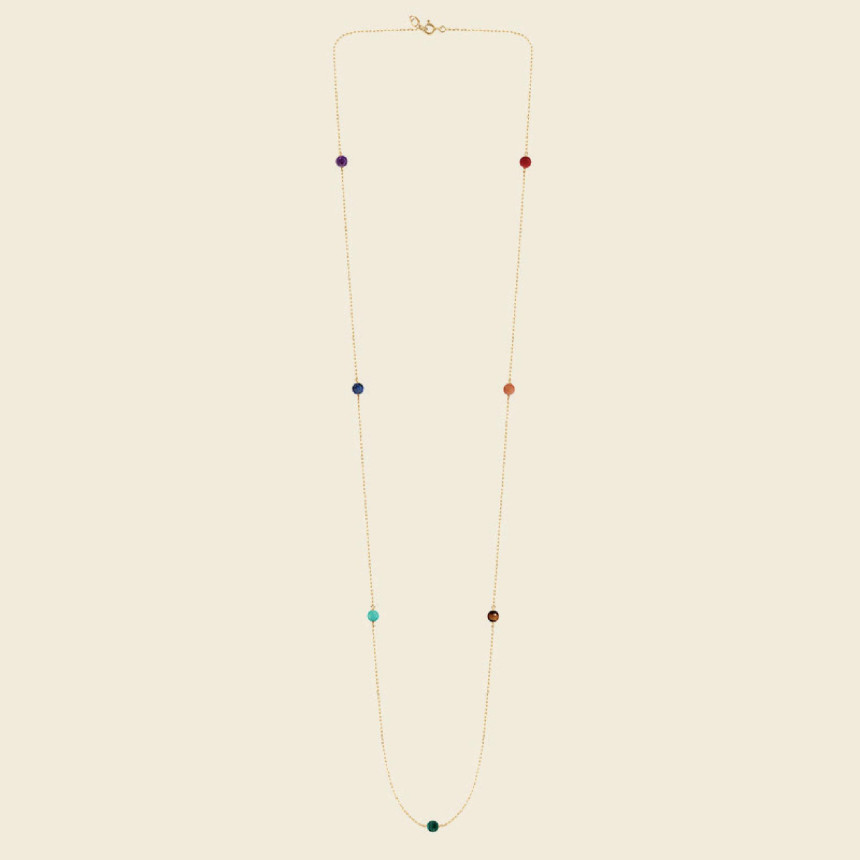 MASSILIA Chakra long necklace