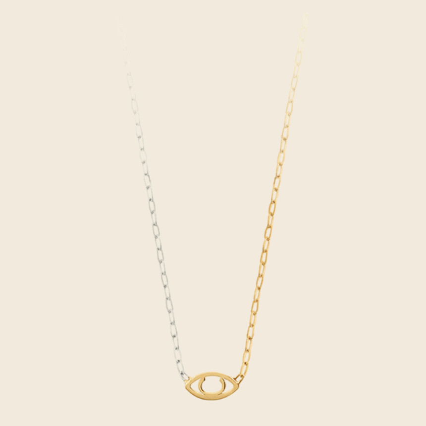 IRIS necklace 18K yellow and white gold - Charlet Bijoux