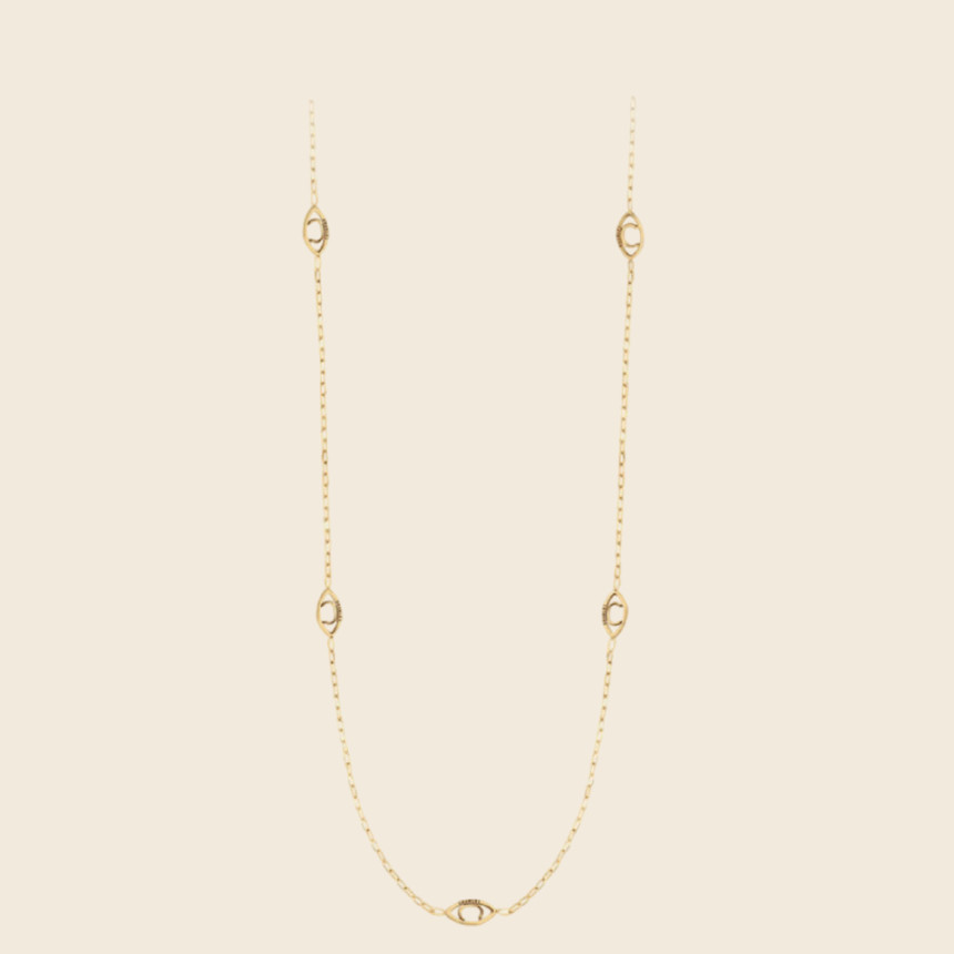 IRIS Forçat necklace 18K yellow gold - Charlet Bijoux