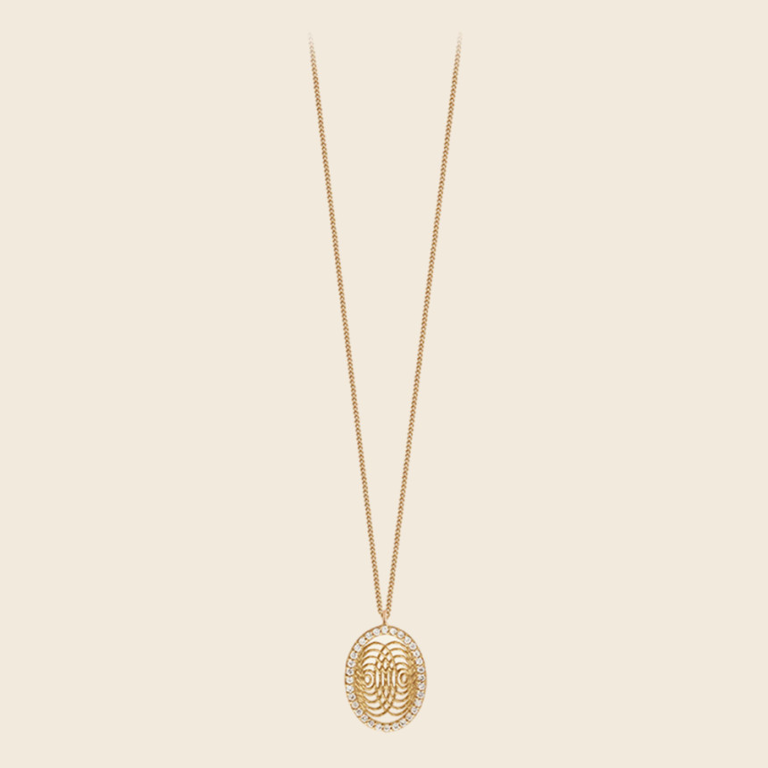 AURA Diamonds necklace 18K yellow gold - Charlet Bijoux