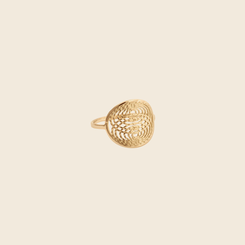 AURA ring 18K yellow gold - Charlet Bijoux