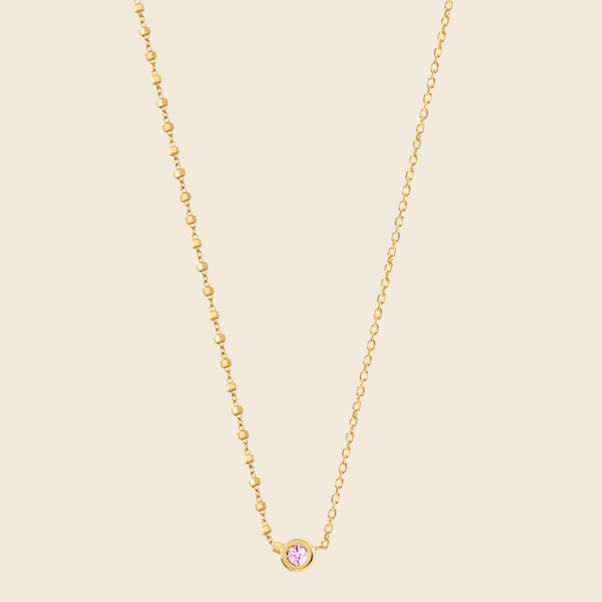 DEVA pink sapphire necklace