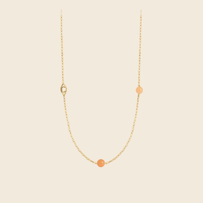 Collier MASSILIA aventurine rose - ENFANT