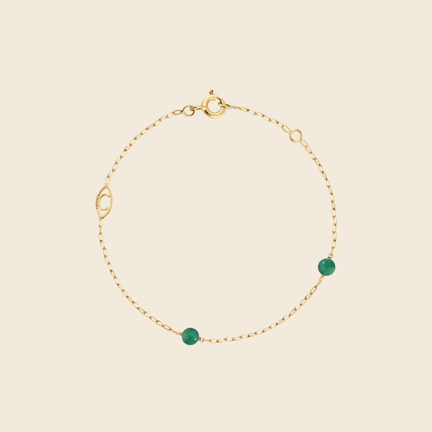 MASSILIA Green Agate bracelet