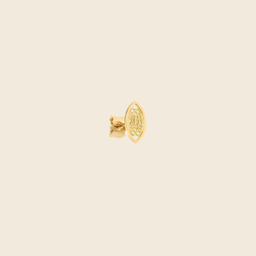 ORMA small medal earring (single)