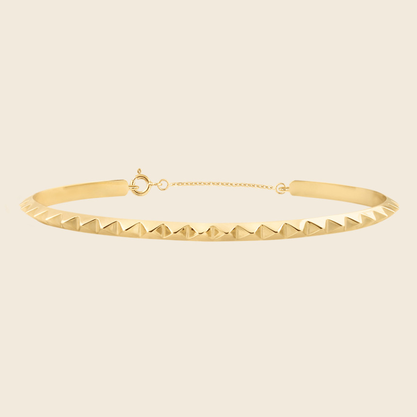 PYRAMIDE bangle with safety chain